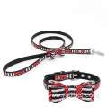 bow pet traction cord solid microfiber dog leash